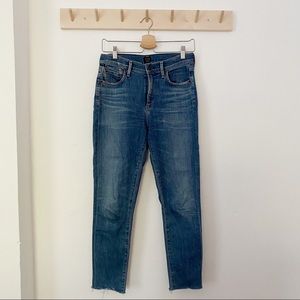 CoH Rocket High Rise Skinny Raw Hem Jeans